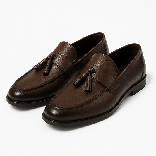 Relaxed Leather Loafers
