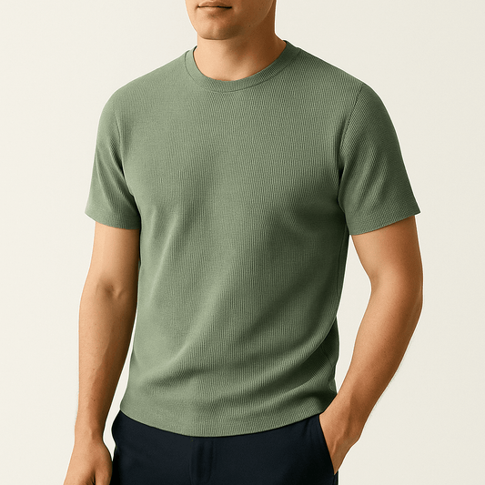 Waffle Knit T-Shirt